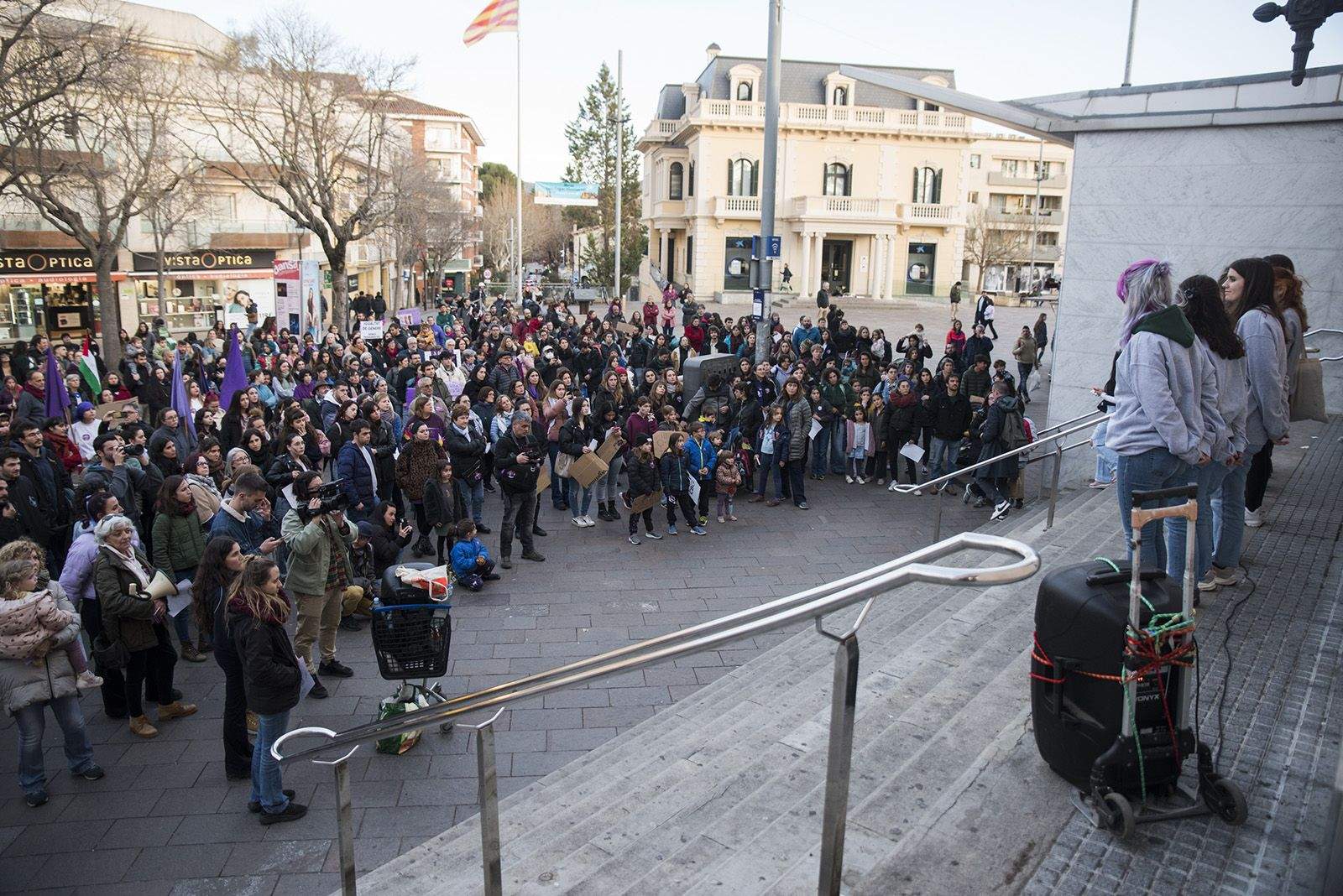 Manifestació 8M. FOTO: Bernat Millet.