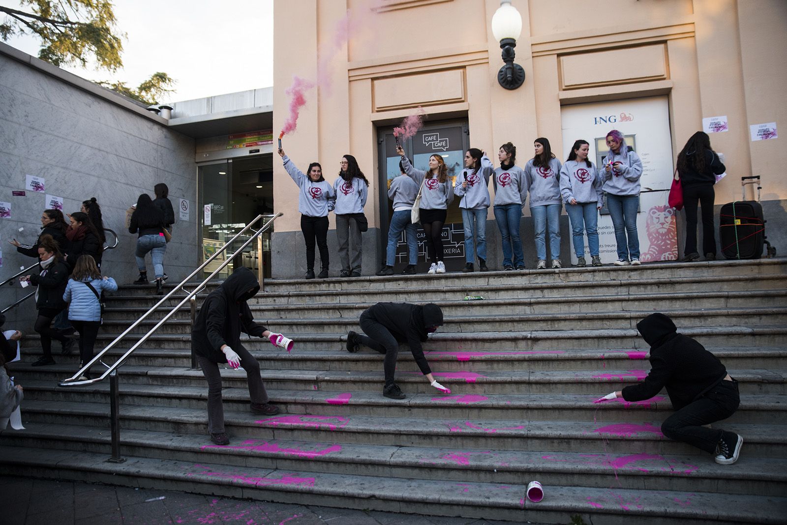 Manifestació 8M. FOTO: Bernat Millet.