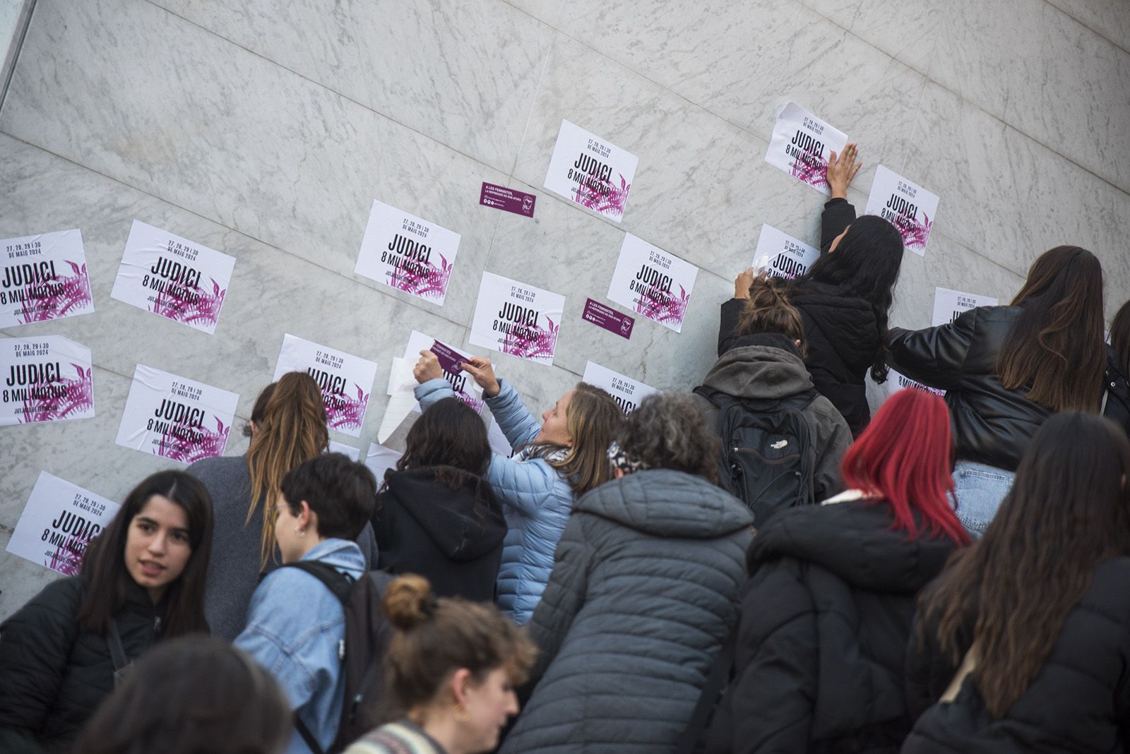 Manifestació 8M. FOTO: Bernat Millet.