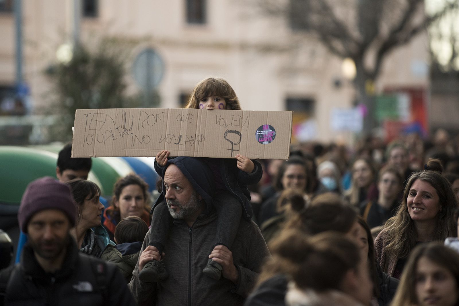 Manifestació 8M. FOTO: Bernat Millet.