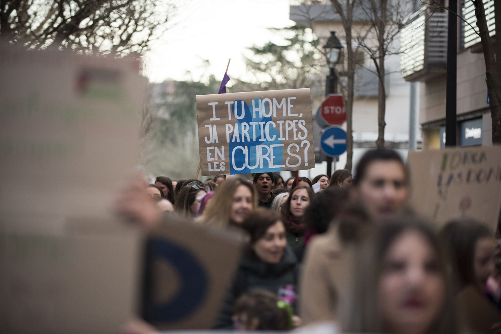 Manifestació 8M. FOTO: Bernat Millet.