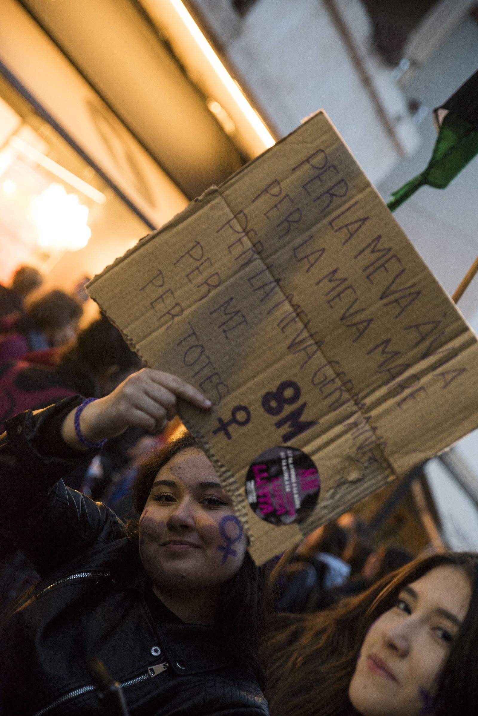 Manifestació 8M. FOTO: Bernat Millet.