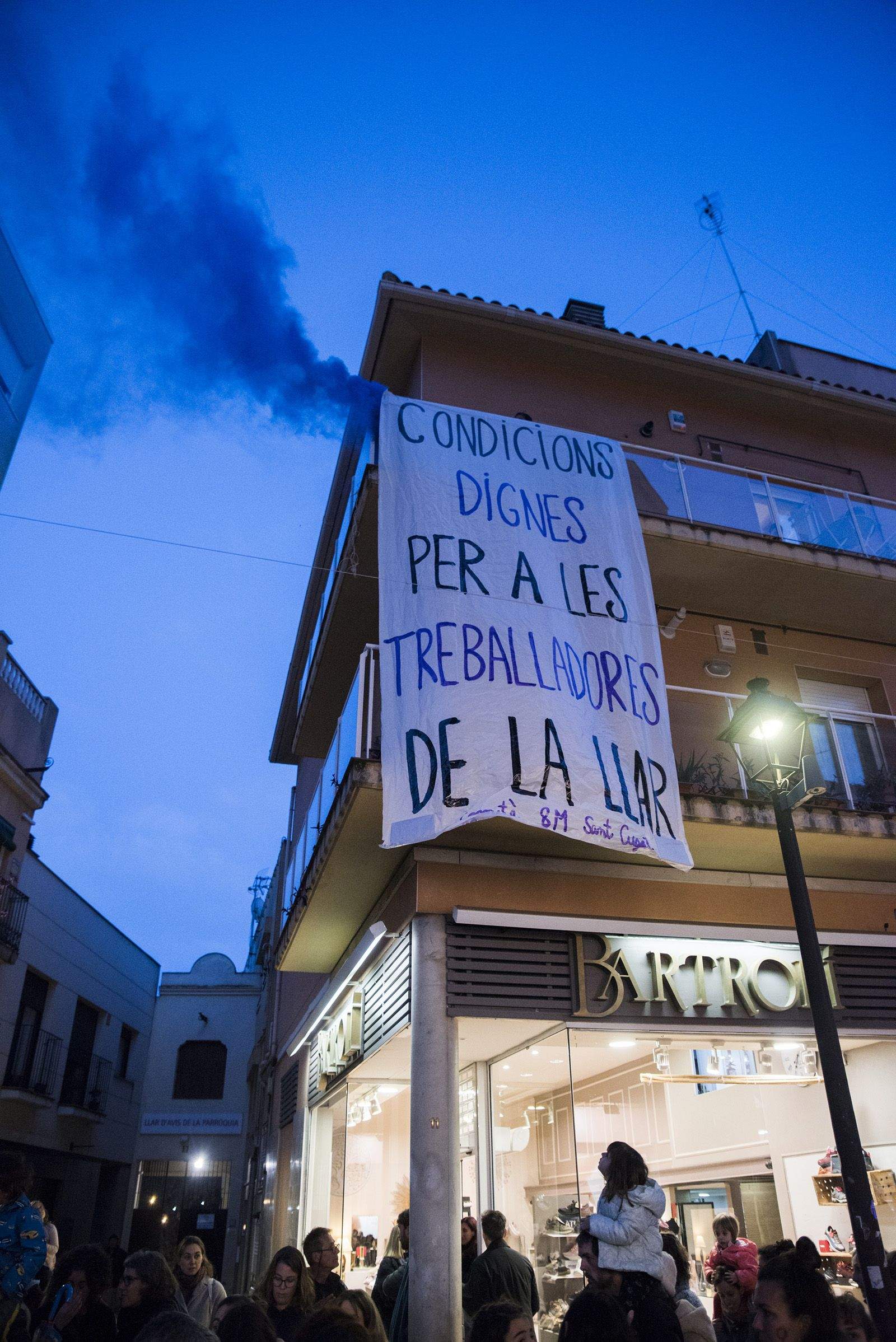 Manifestació 8M. FOTO: Bernat Millet.