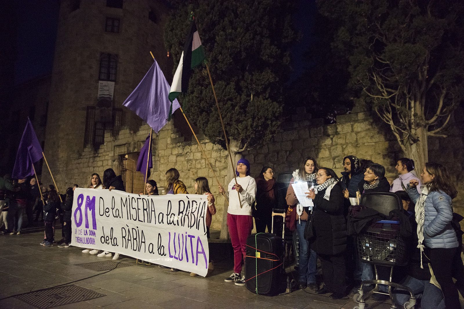 Manifestació 8M. FOTO: Bernat Millet.