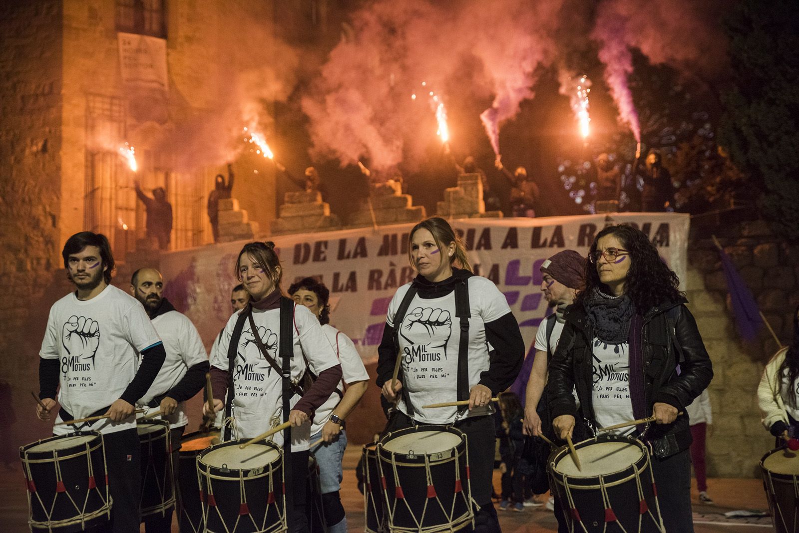 Manifestació 8M. FOTO: Bernat Millet.