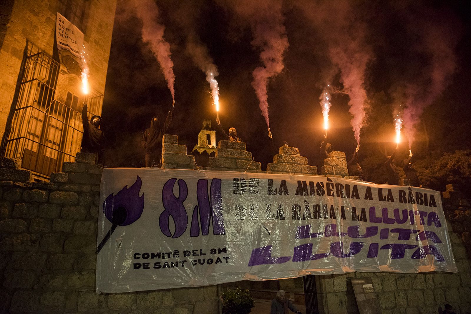 Manifestació 8M. FOTO: Bernat Millet.