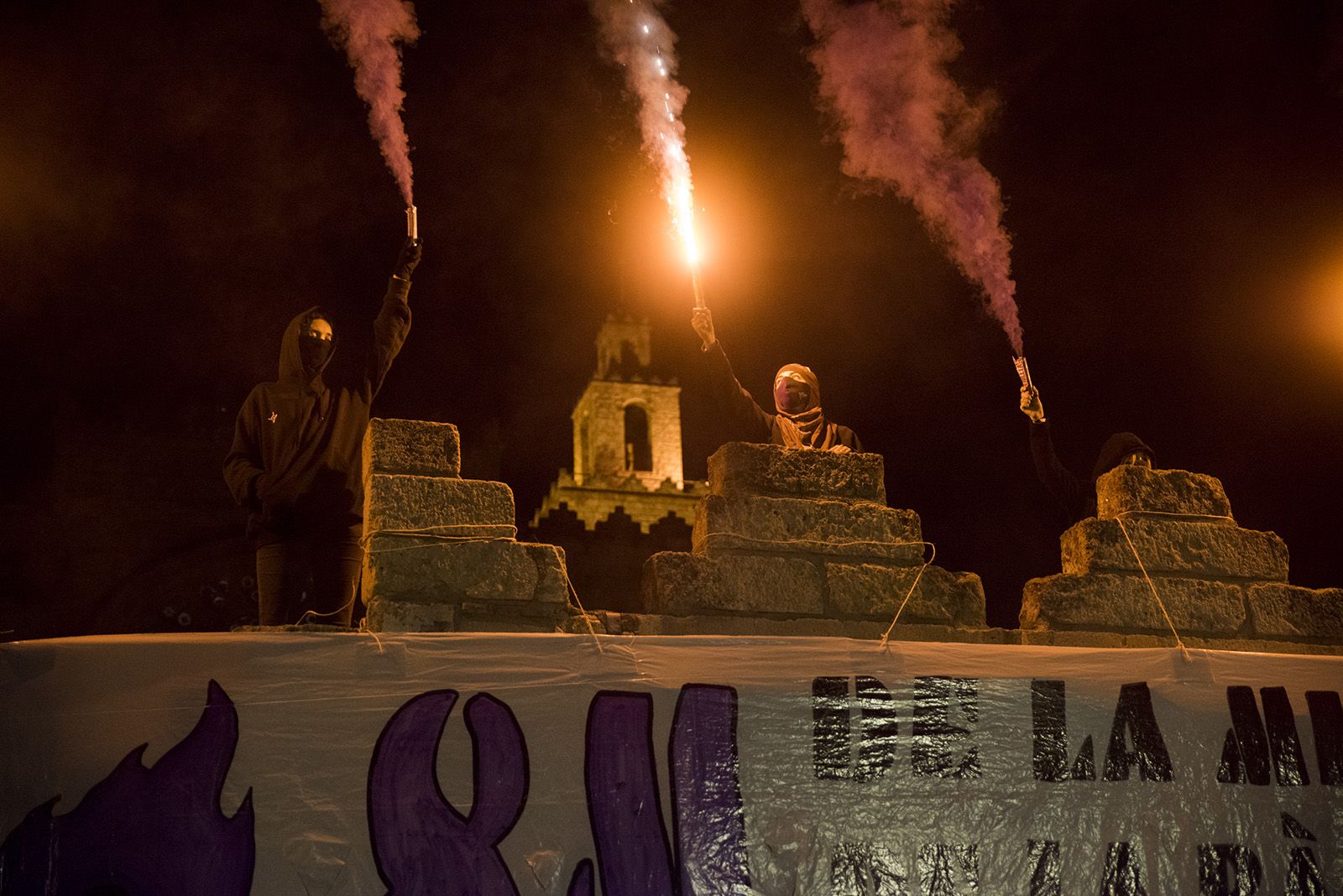 Manifestació 8M. FOTO: Bernat Millet.