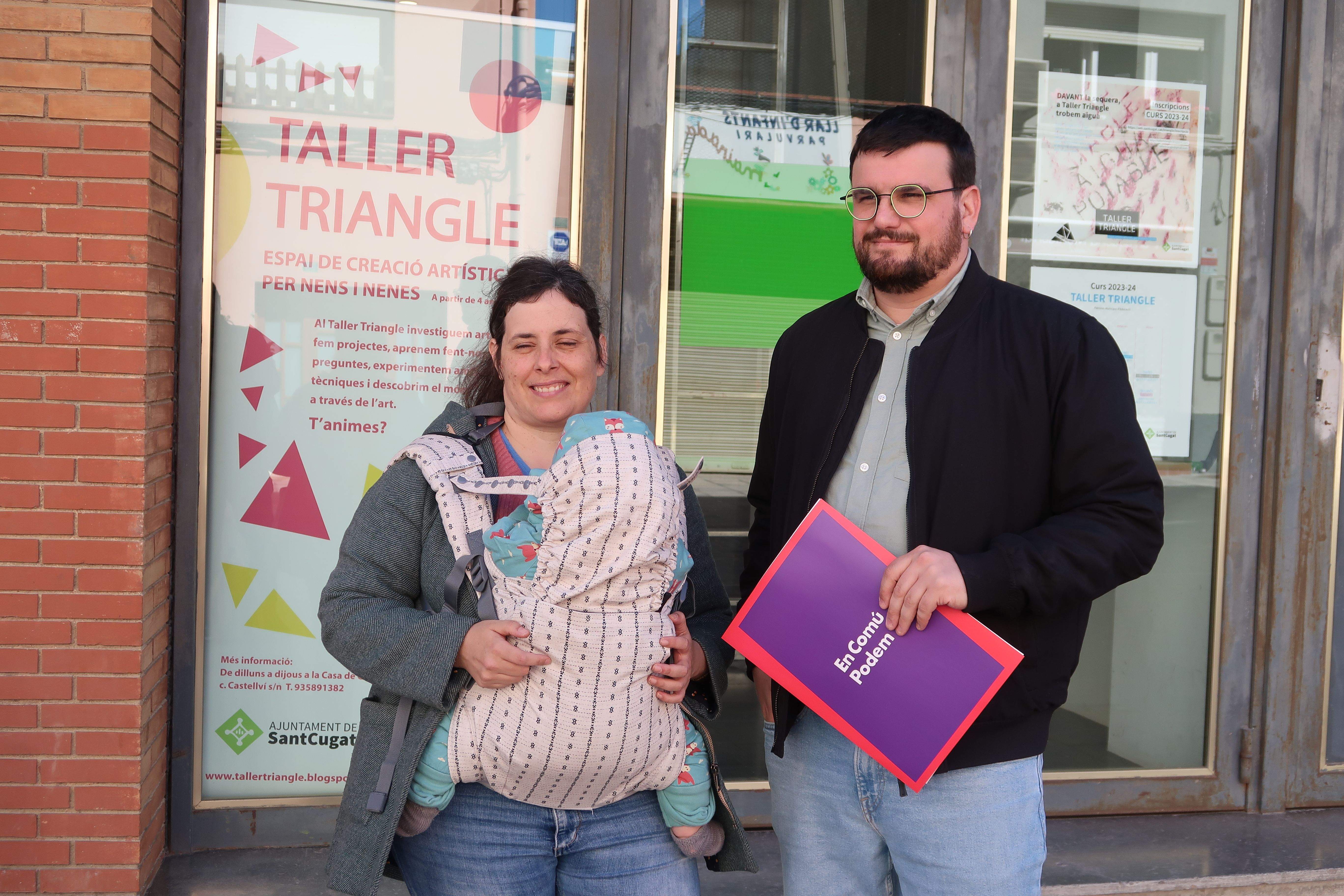 Els dos regidors d'En Comú Podem FOTO: Cedida