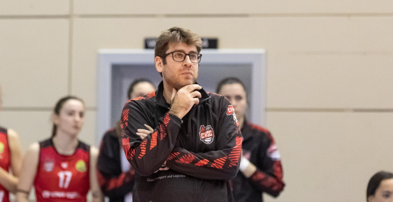 Rafa Ruiz, entrenador del DSV Club Voleibol Sant Cugat. FOTO: Cedida