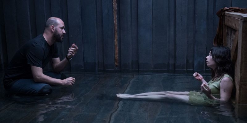 Albert Pintó amb Anna Castillo durant el rodatge de 'Nowhere' FOTO: Cedida