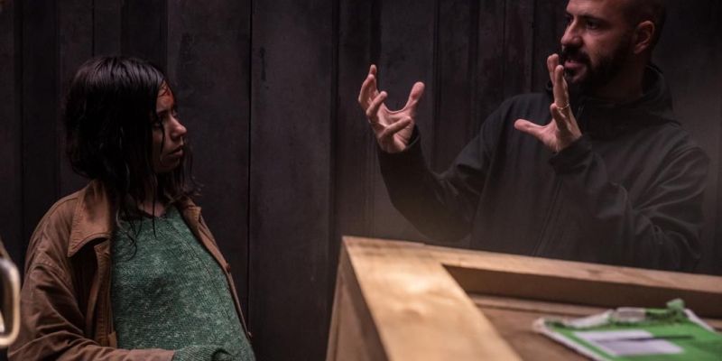 Albert Pintó amb Anna Castillo, protagonista de 'Nowhere' FOTO: Cedida