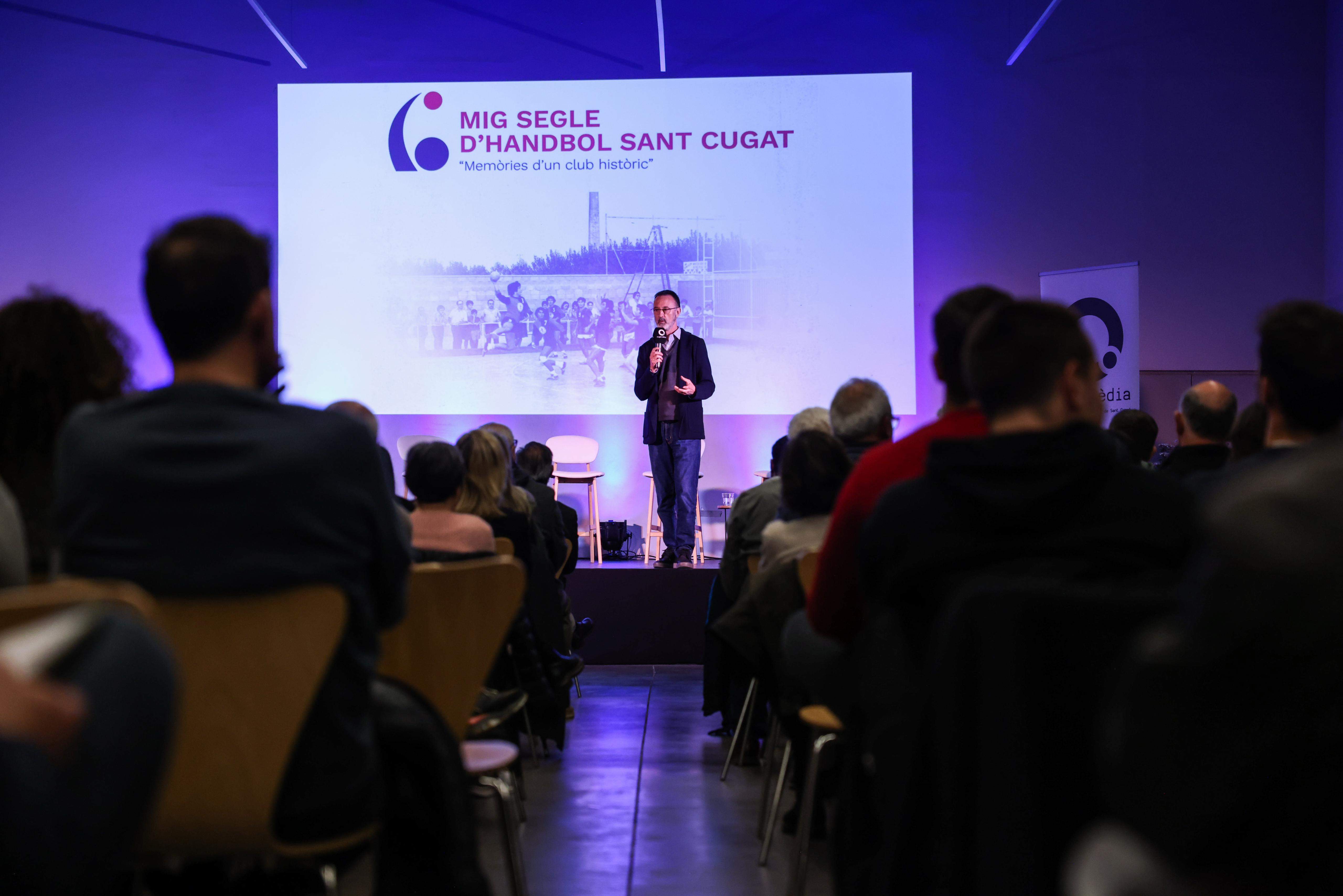 Acte central del cinquantenari del Club Handbol Sant Cugat. FOTO: Ajuntament
