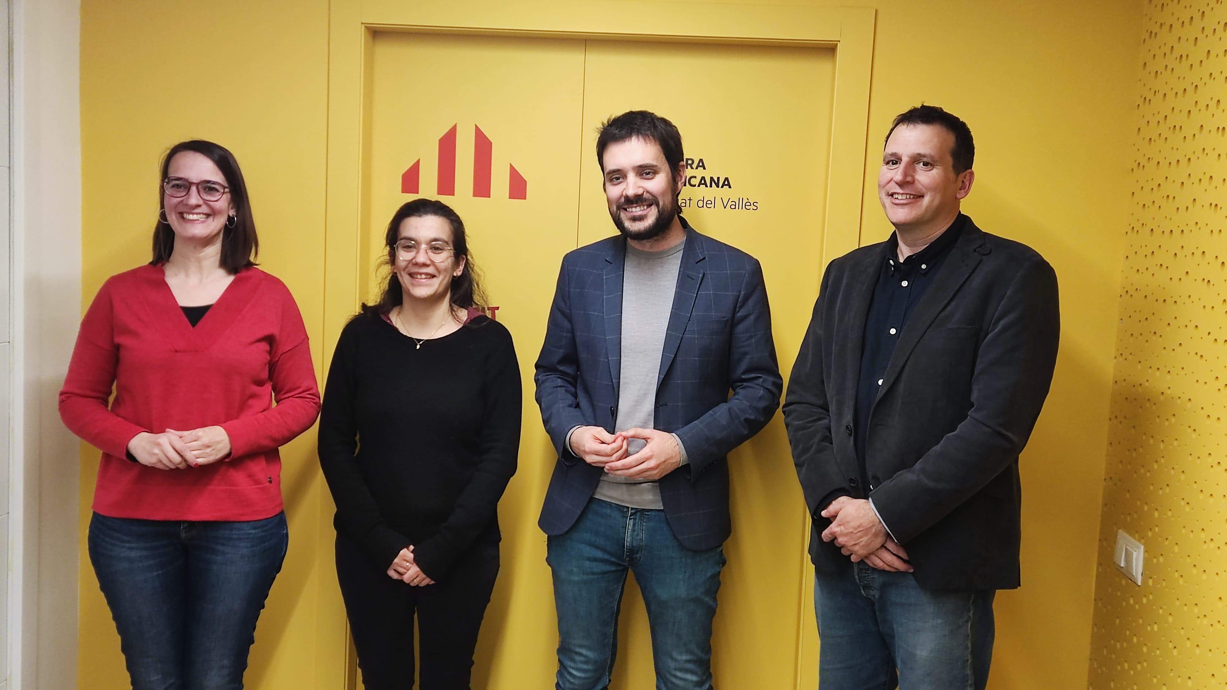 Els 4 regidors d'ERC al ple municipal FOTO: TOT Sant Cugat