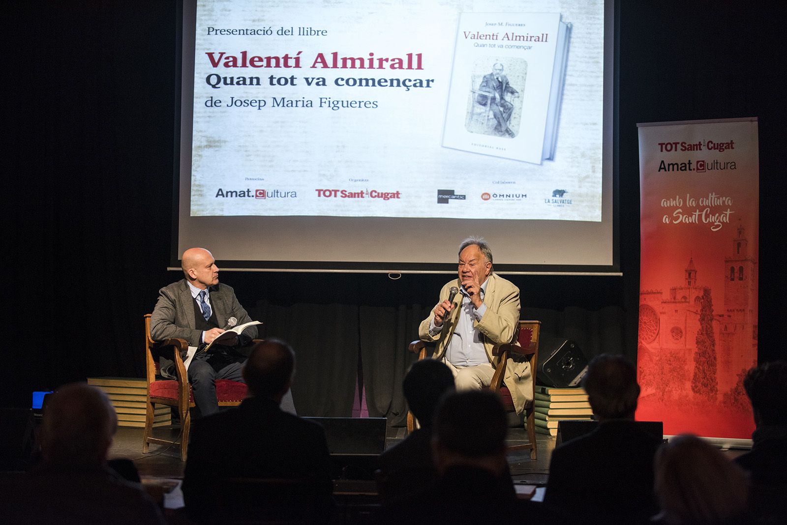 Presentació del llibre 'Valentí Almirall. Quan tot va començar.' de Josep Maria Figueres. FOTO: Bernat Millet.