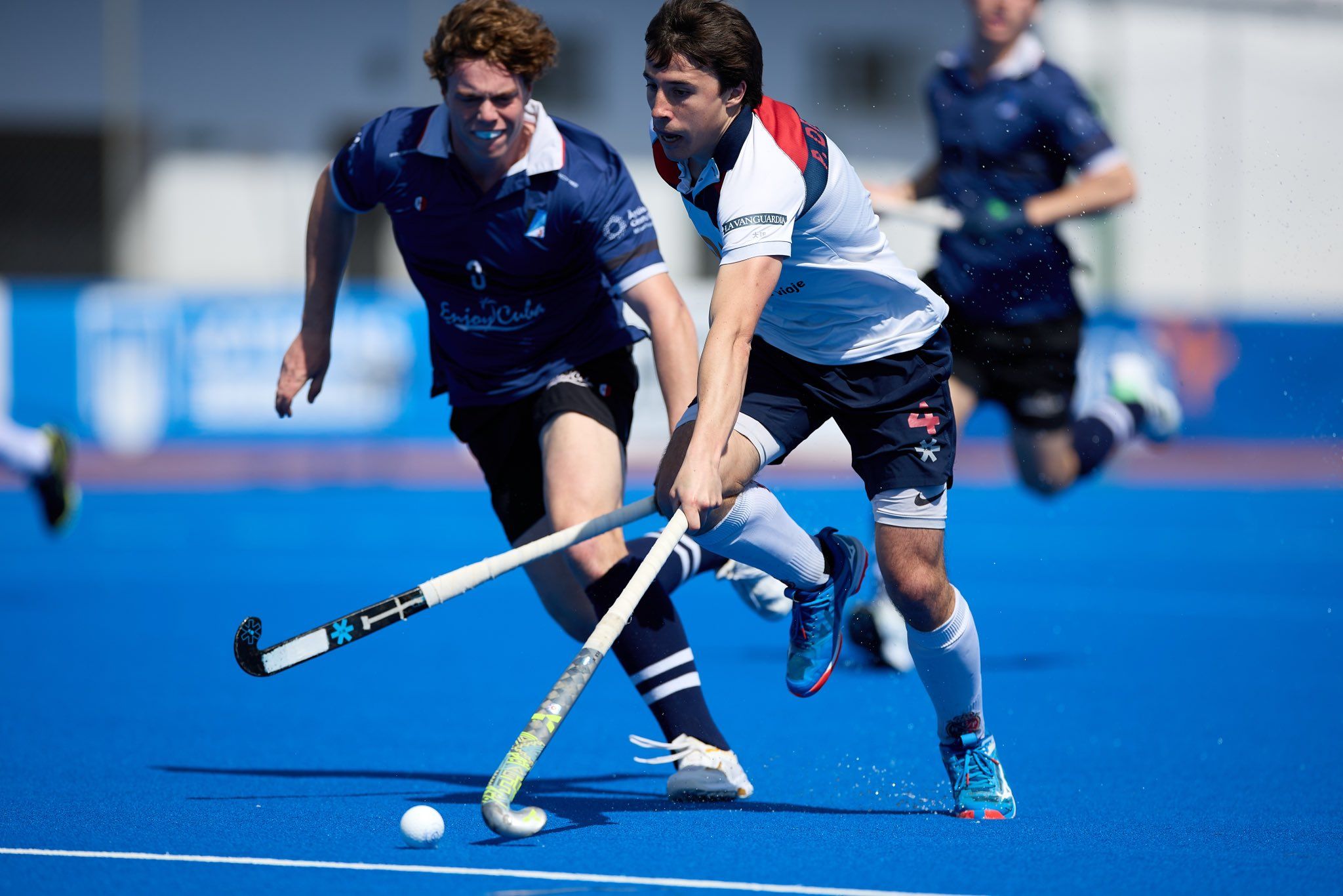 Imatge del partit entre el Polo i el Junior masculí FOTO: RFEH