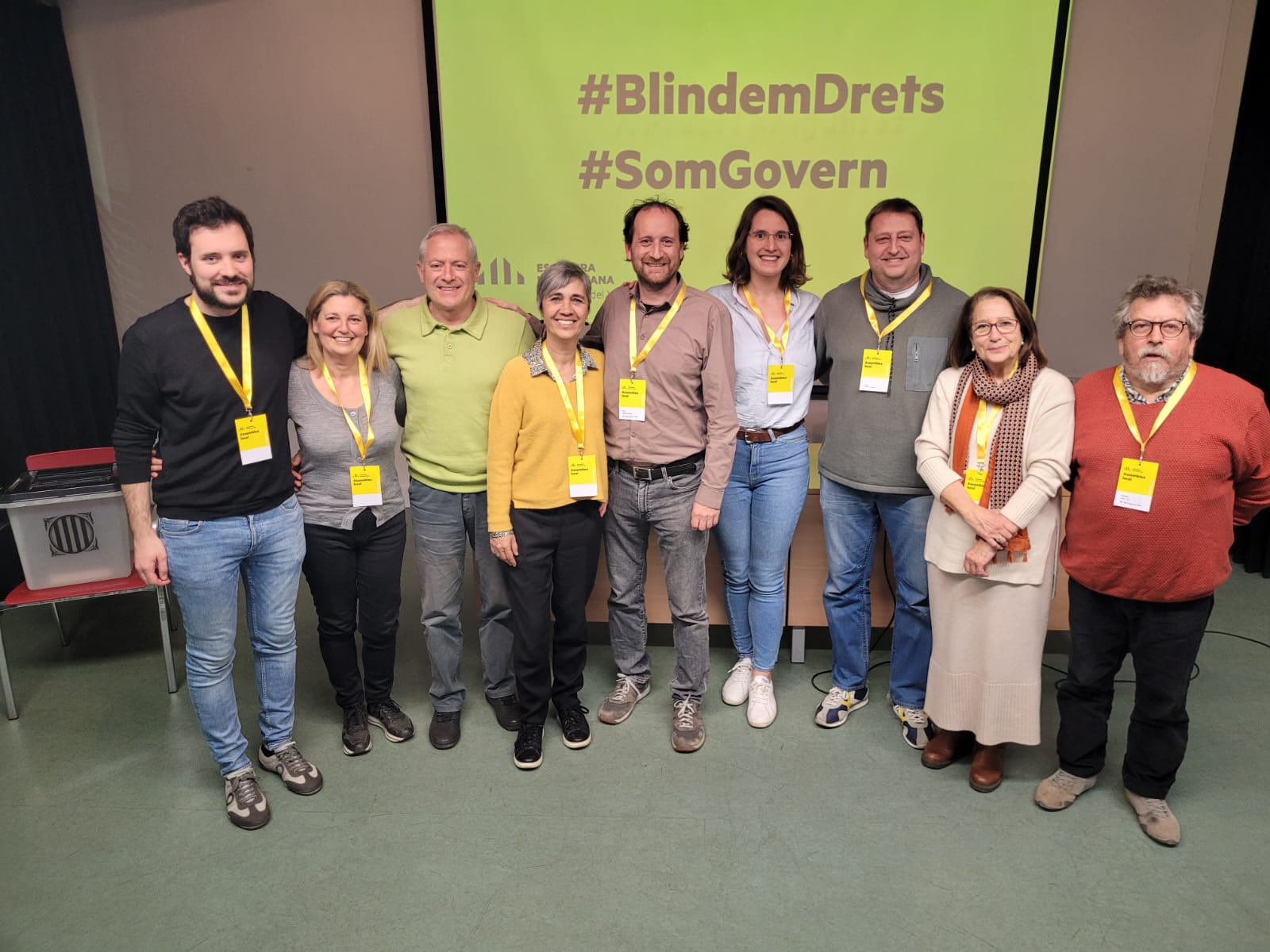 L'executiva d'ERC FOTO: ERC Sant Cugat