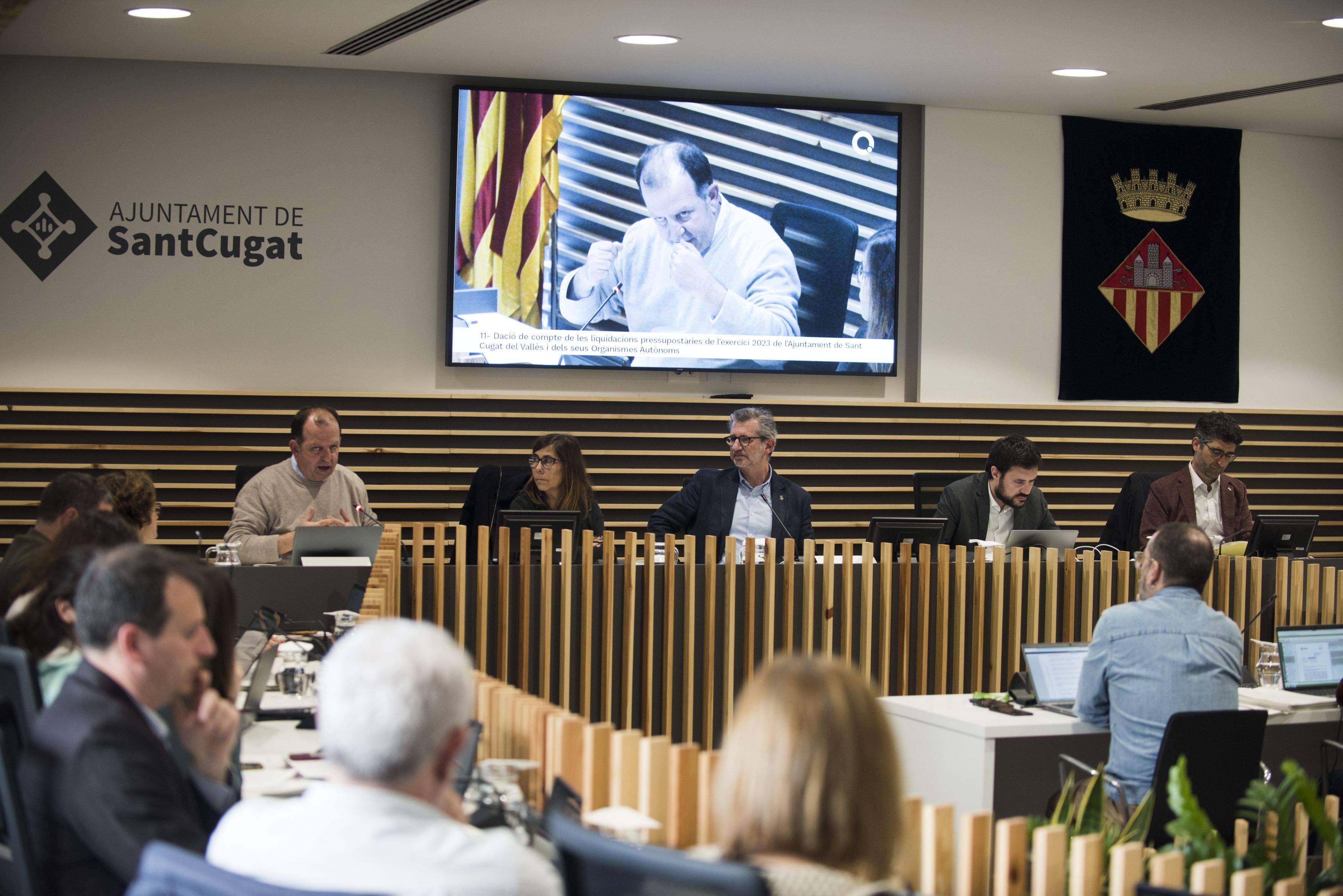 Imatge de la sessió plenària FOTO: Bernat Millet (TOT Sant Cugat)