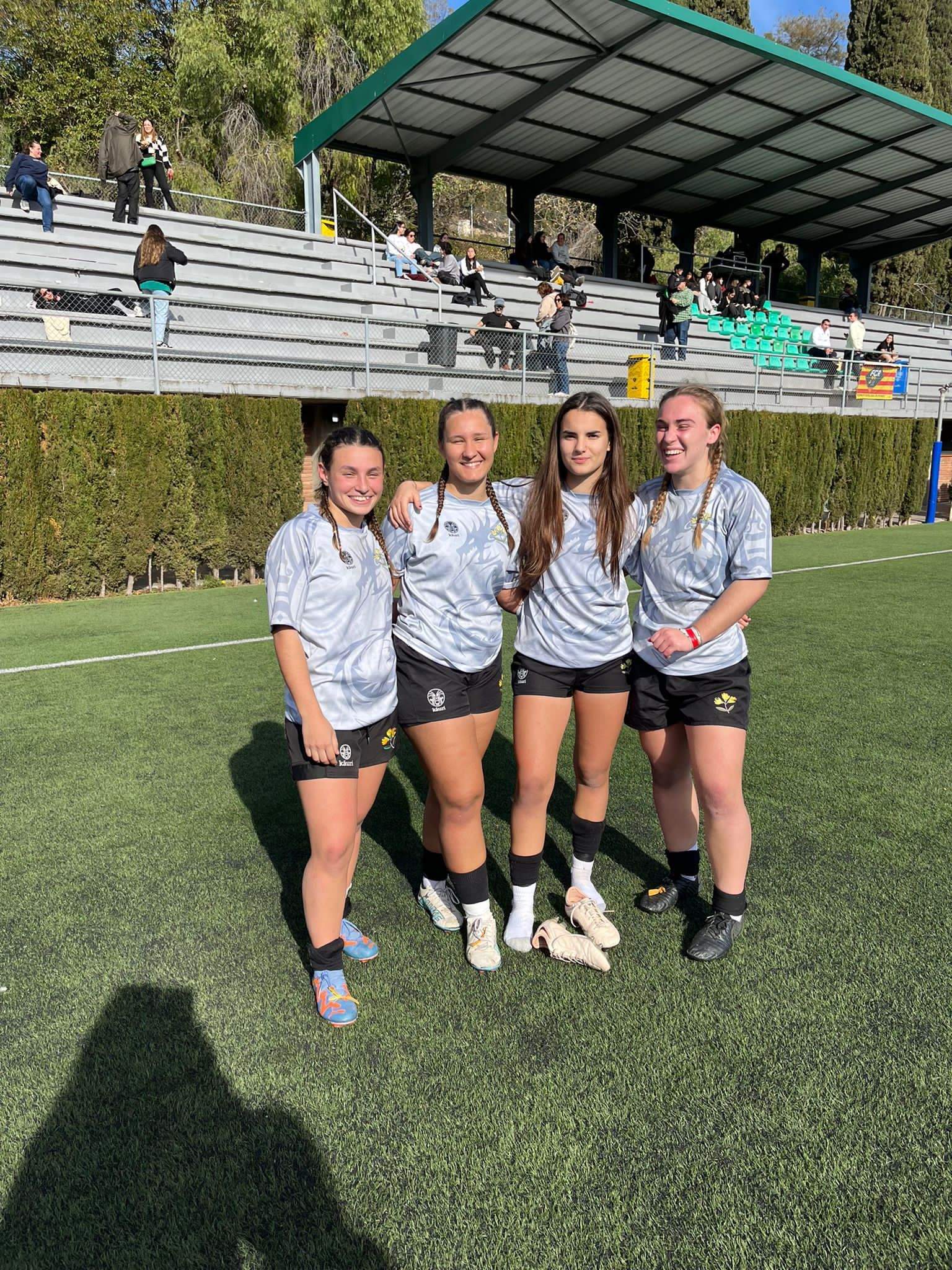 Rita Hinojosa, Esther Moraledas, Berta Gimeno i Martina Benito han jugat amb Catalunya sub-19 la fase regular. FOTO: Cedida