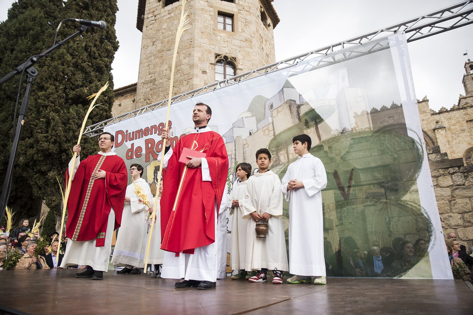 Benedicció de Diumenge de Rams. FOTO: Bernat Millet.