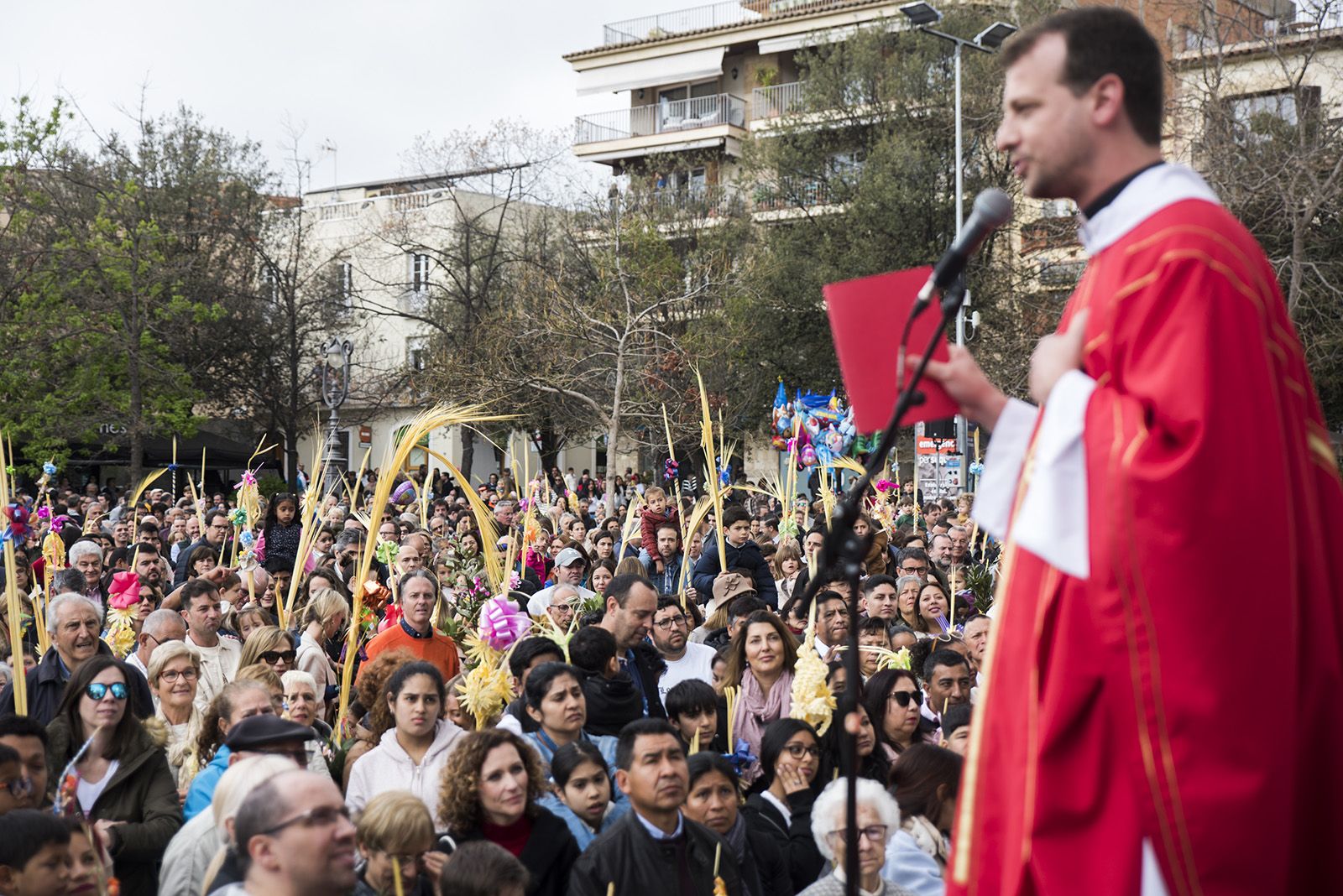 Benedicció de Diumenge de Rams. FOTO: Bernat Millet.