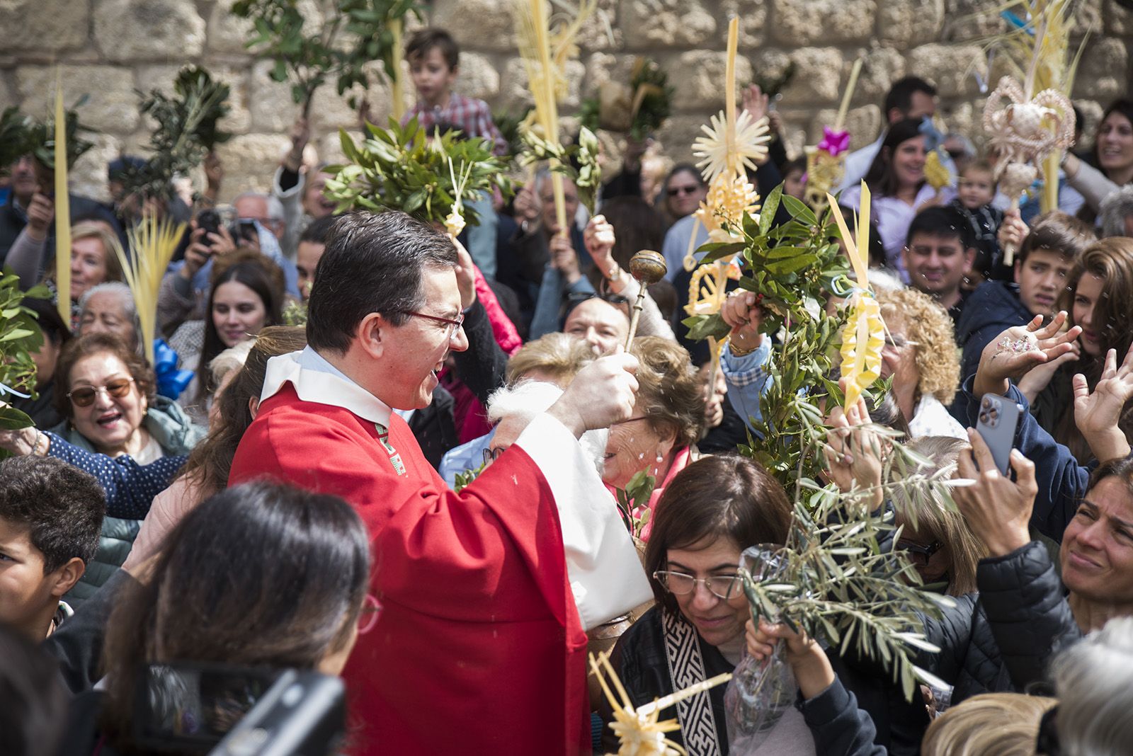 Benedicció de Diumenge de Rams. FOTO: Bernat Millet.