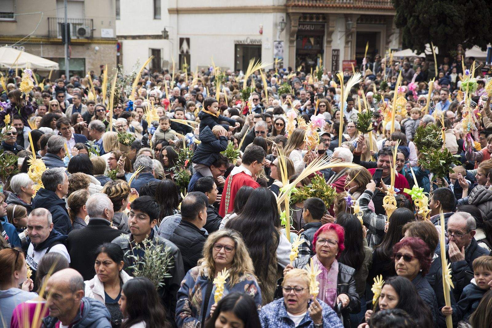 Benedicció de Diumenge de Rams. FOTO: Bernat Millet.