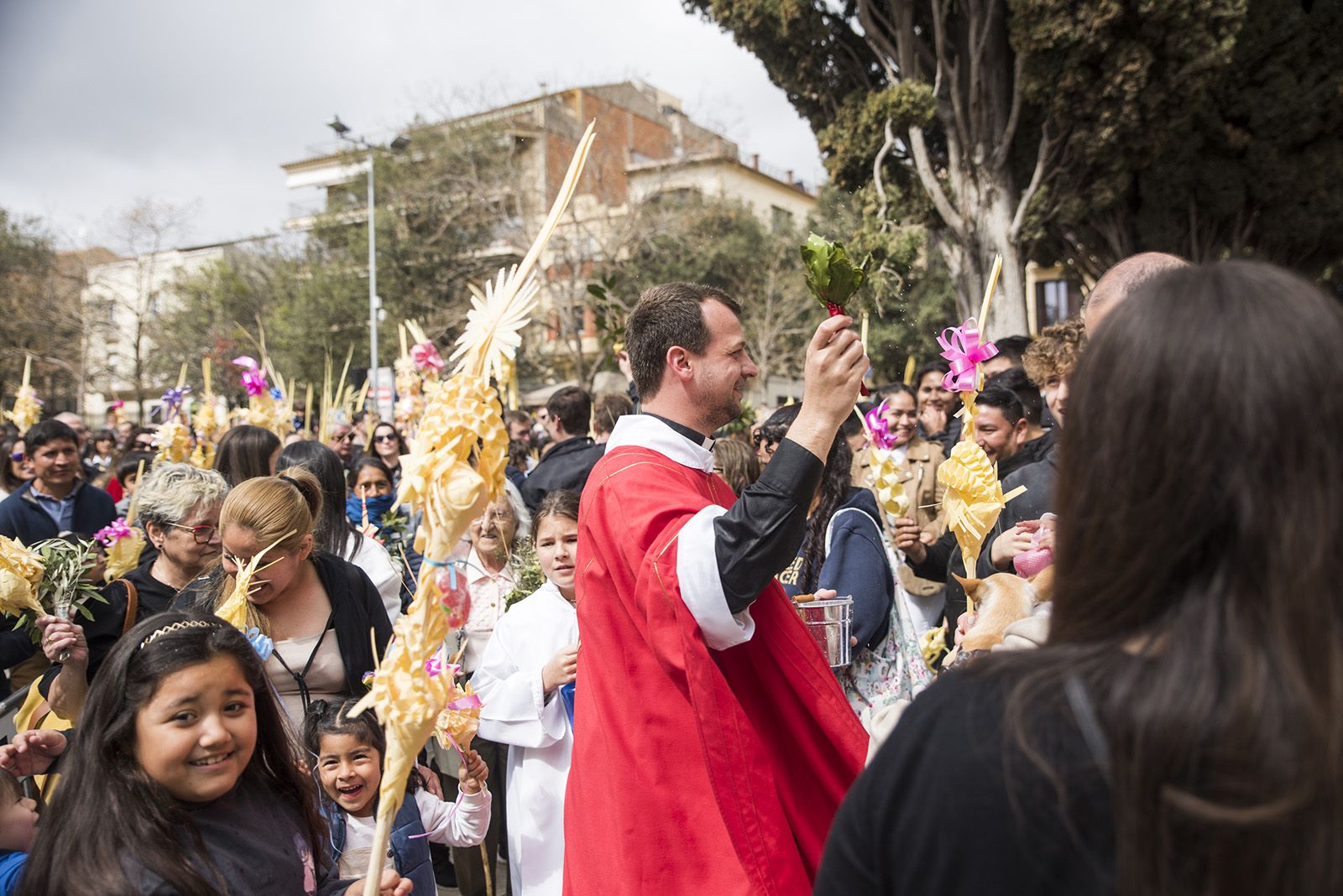 Benedicció de Diumenge de Rams. FOTO: Bernat Millet.
