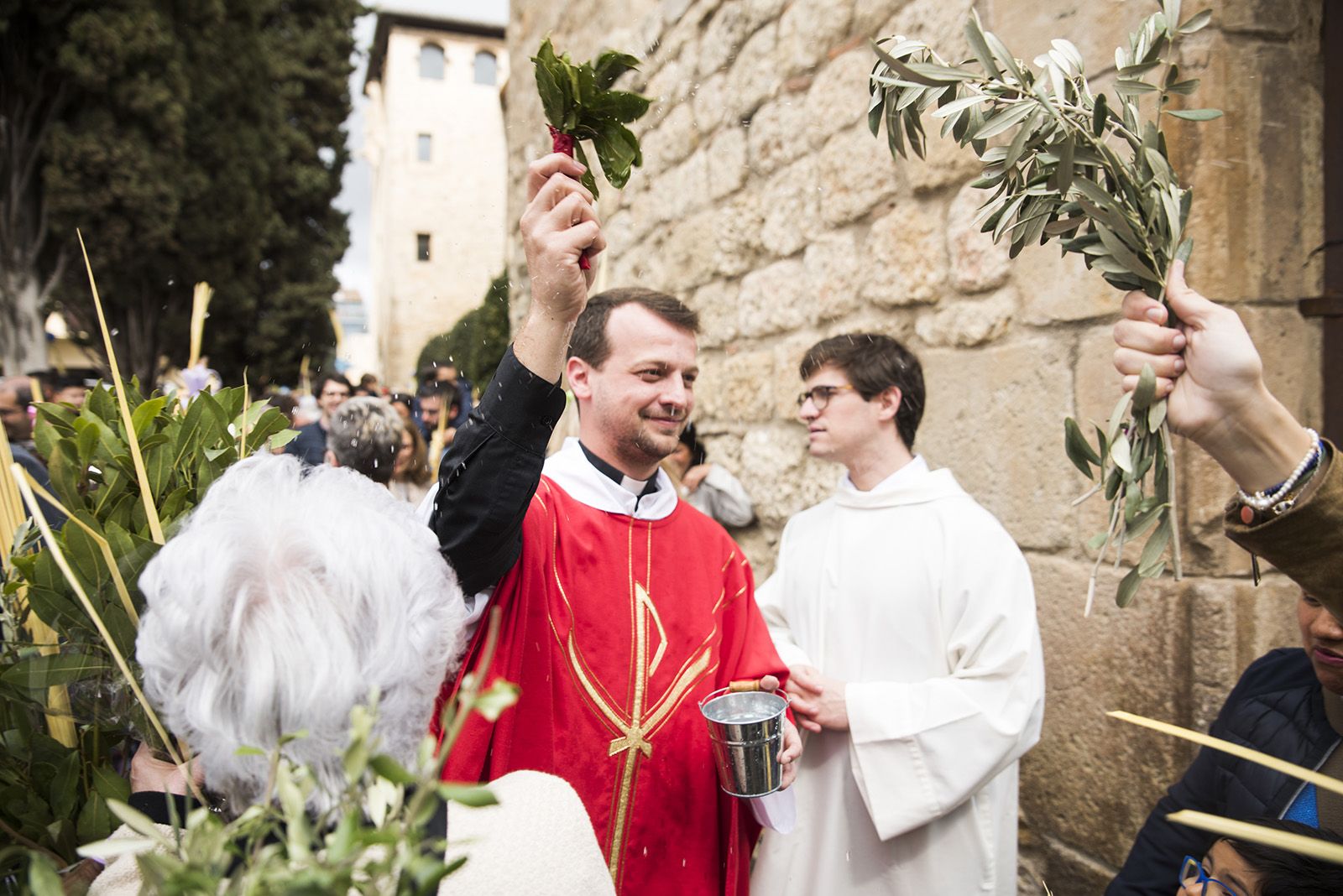 Benedicció de Diumenge de Rams. FOTO: Bernat Millet.