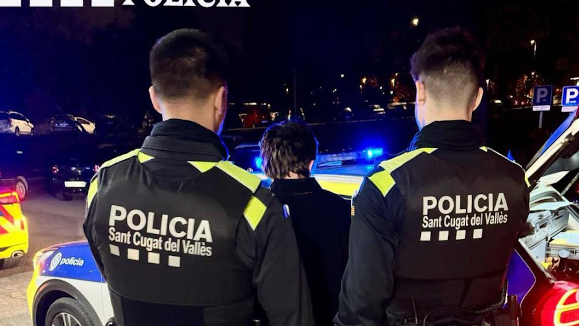 El moment de la detenció FOTO: Policia Local