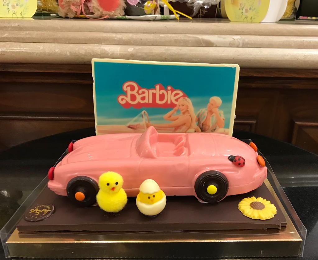 La mona del cotxe de la Barbie ha sigut un èxit al Sàbat FOTO: 'TOT'