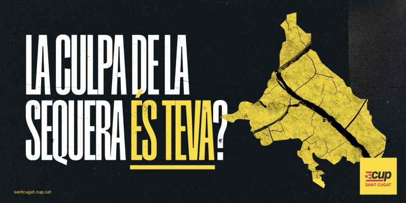 El cartell de la campanya de la CUP FOTO: CUP Sant Cugat