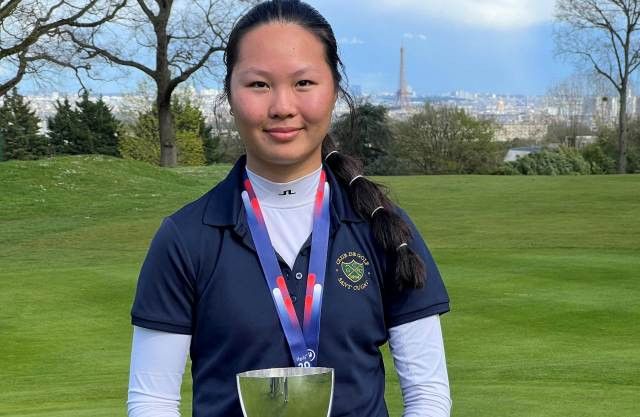 La jove jugadora del Golf Sant Cugat, Nagore Martínez, s'emporta la victòria a la Copa Cartier de golf. Foto: FCGolf