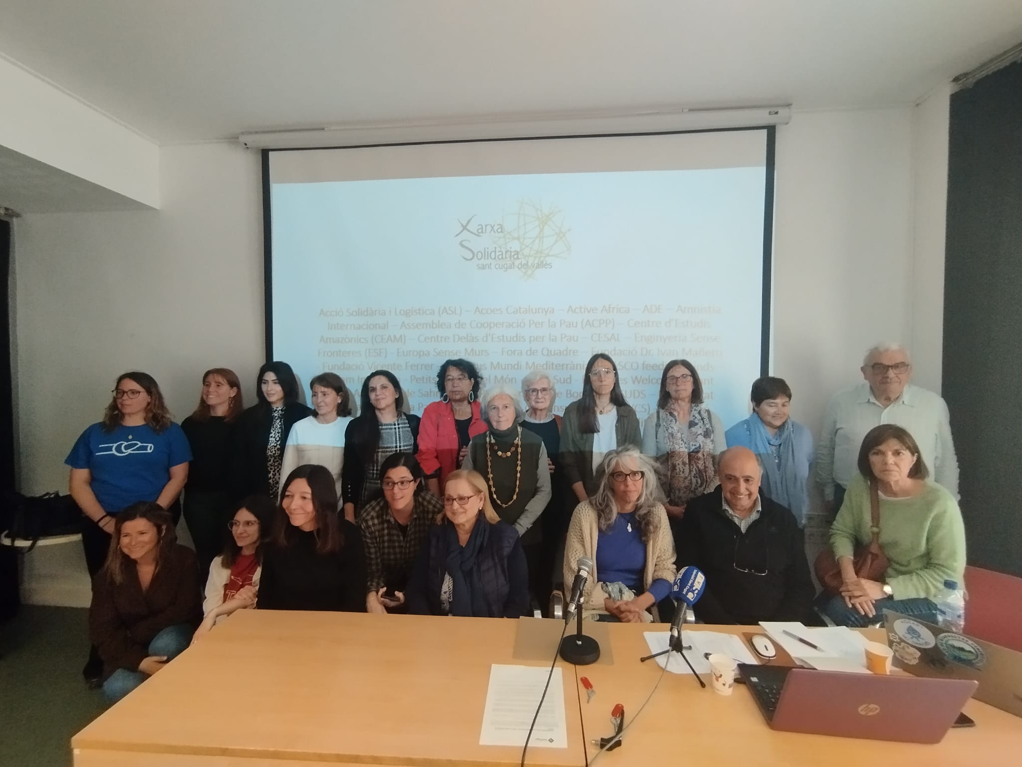 Membres de la Xarxa Solidària de Sant Cugat FOTO: TOT