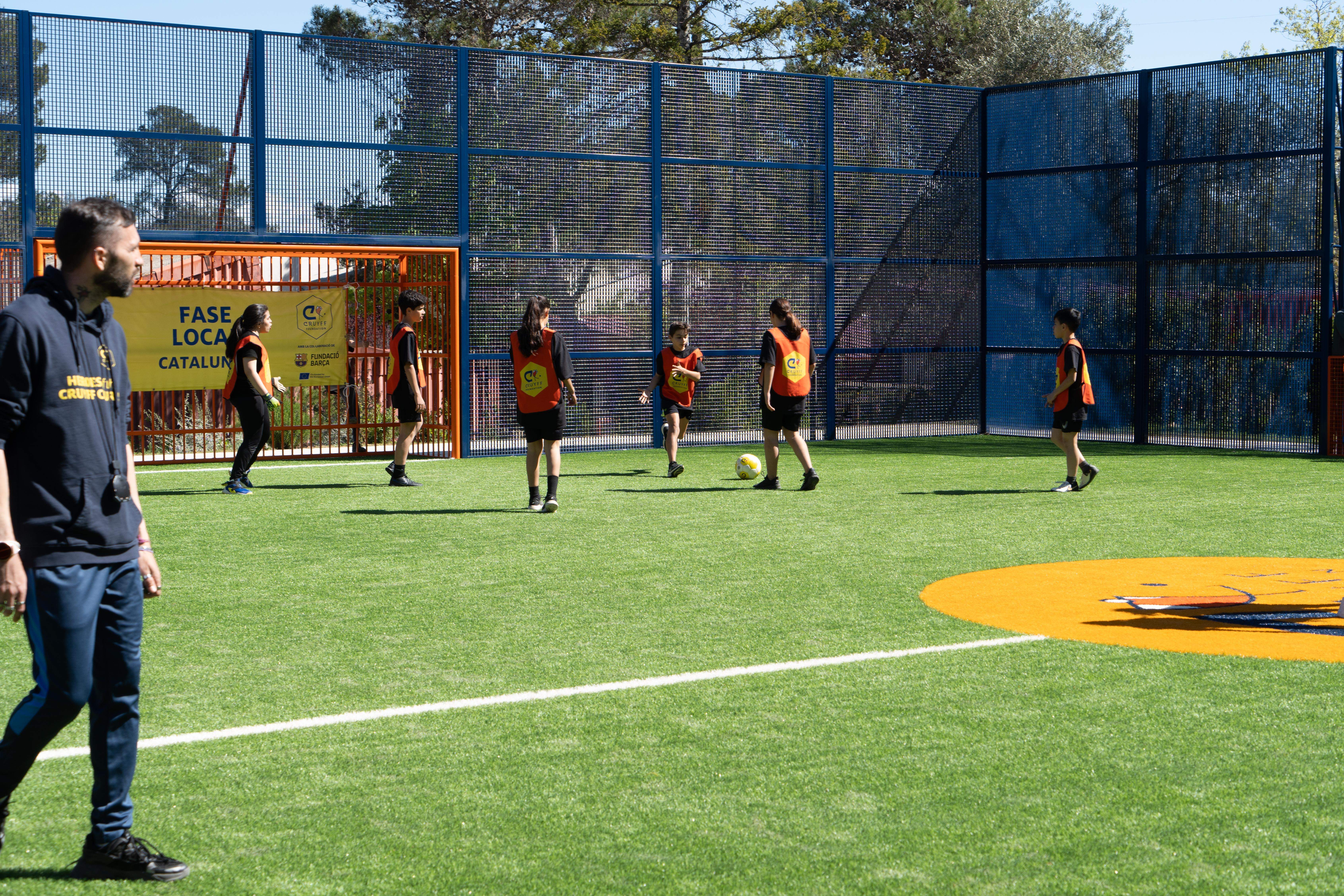 Torneig Cruyff Court a Catalònia Fundació Creativa.  FOTO: Carme de Olazábal