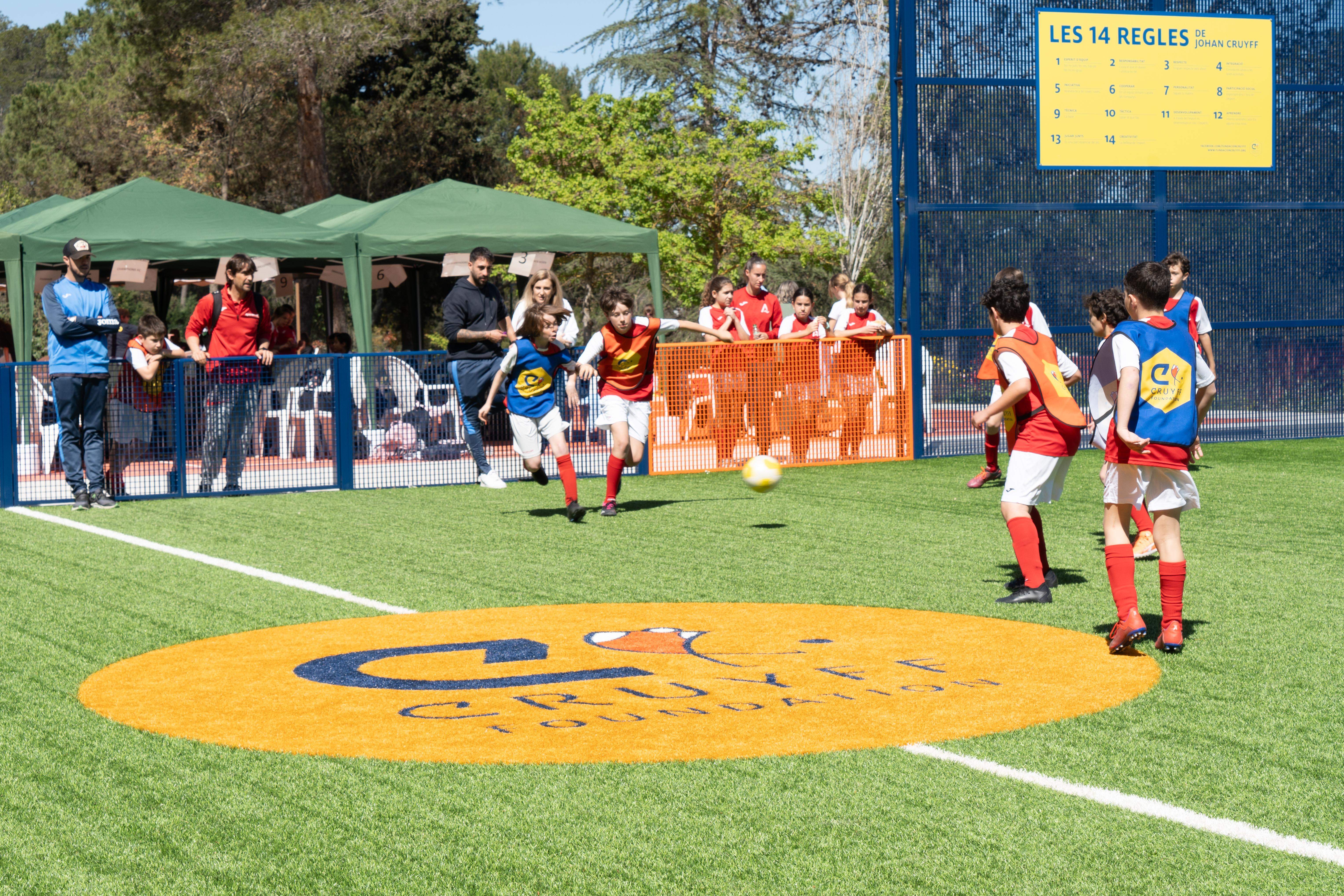 Torneig Cruyff Court a Catalònia Fundació Creativa.  FOTO: Carme de Olazábal