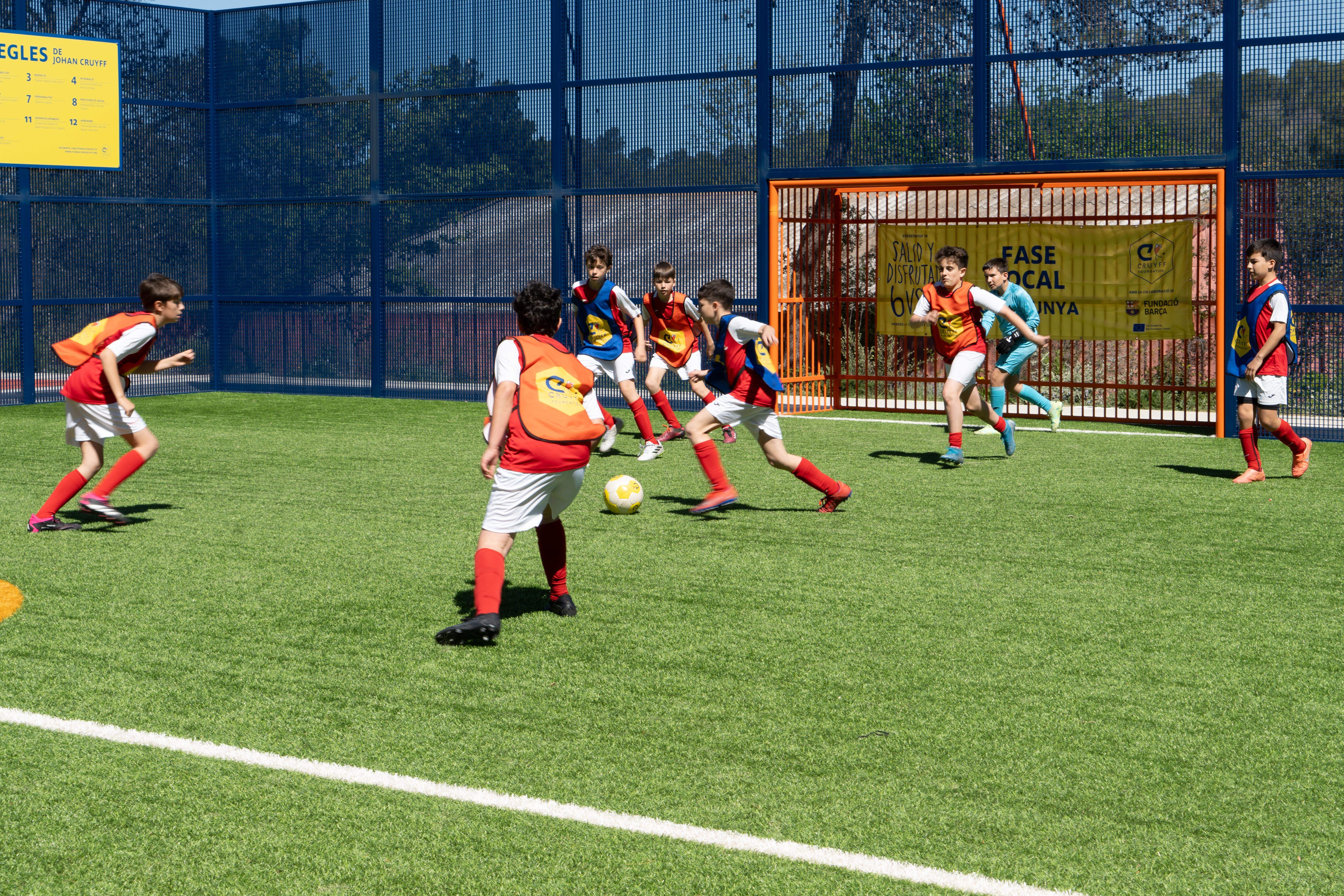 Torneig Cruyff Court a Catalònia Fundació Creativa.  FOTO: Carme de Olazábal