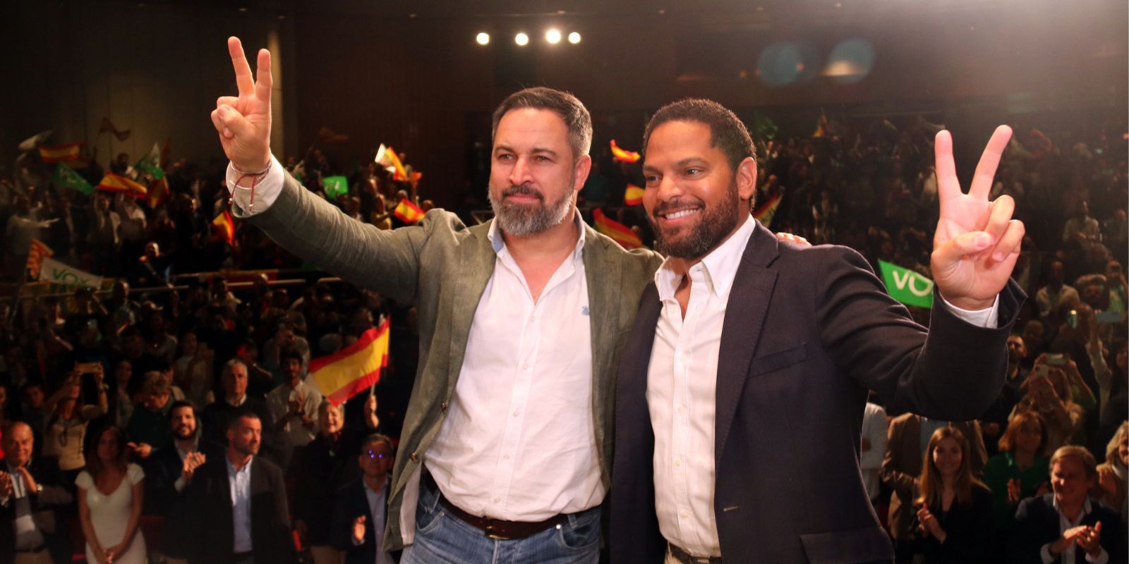 Abascal i Garriga a l'acte de presentació de la candidatura a Terrassa FOTO: Àlex Recolons (ACN)