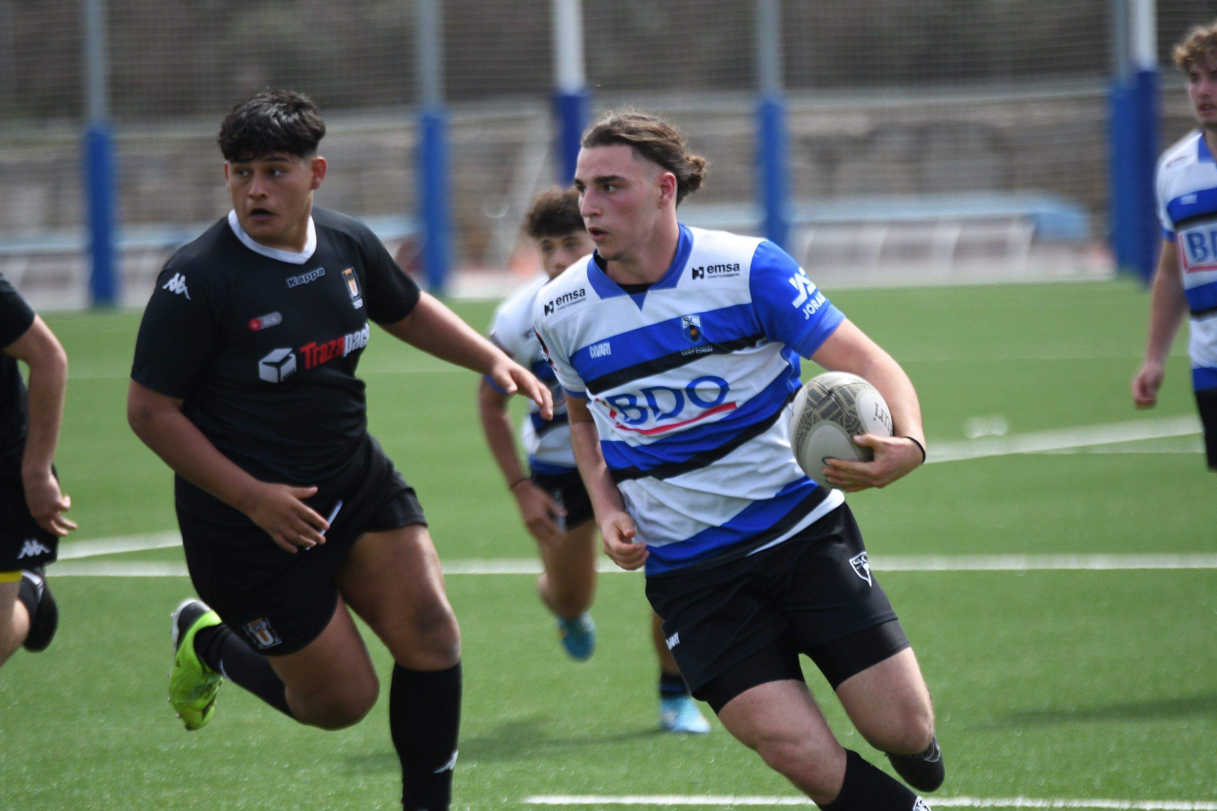 L'equip sub 18 del Rugby Sant Cugat es proclama campió de Primera Catalana. Foto: Twitter rugby_cat