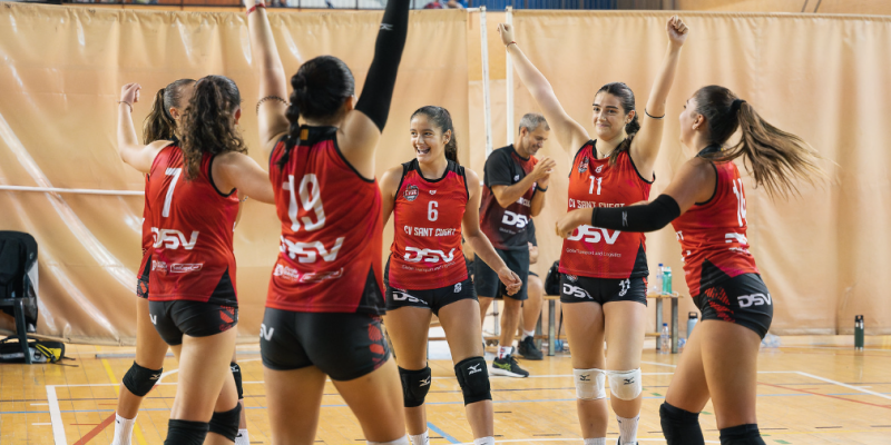 L'equip infantil del Voleibol Sant Cugat ha aconseguit el bitllet pel Campionat d'Espanya. Foto: Cedida