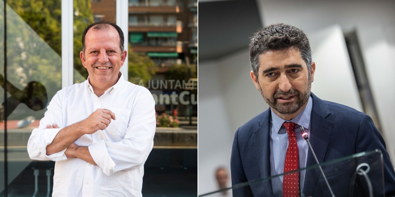 Els tinent d'alcaldia Carles Brugarolas i Jordi Puigneró FOTO: TOT Sant Cugat / Ajuntament