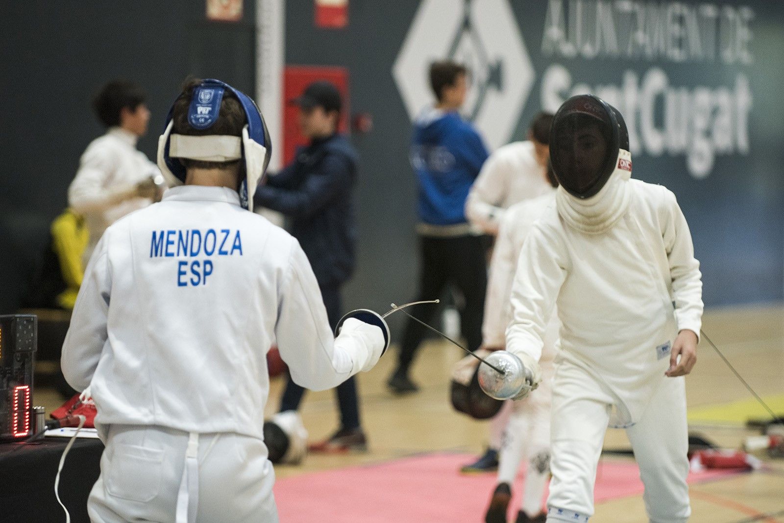 El Trofeu Internacional Infantil Sant Jordi d'esgrima s'ha disputat aquest cap de setmana a Sant Cugat. Foto: Bernat Millet