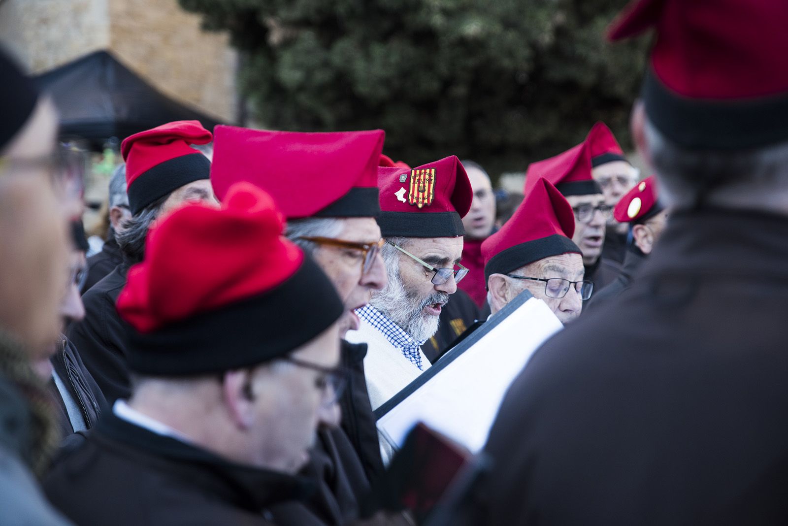 Actuació de La Lira per Sant Jordi. FOTO: Bernat Millet