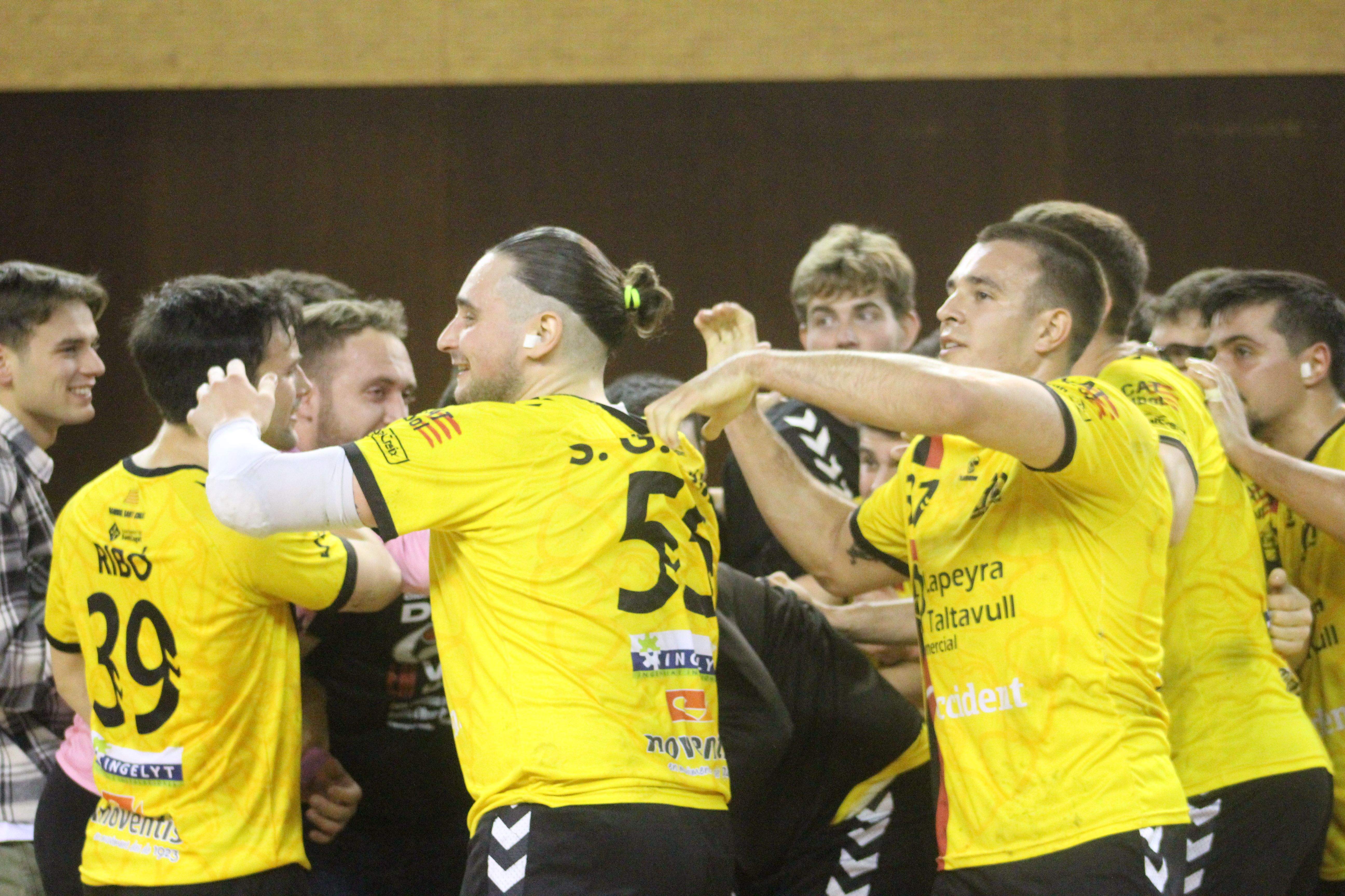 L'Handbol Sant Cugat encadena 8 victòries seguides que li han permès situar-se líder del grup D de Primera Nacional. FOTO: Cedida