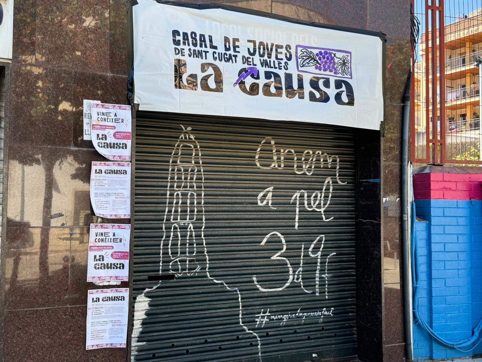 El local ocupat per La Causa FOTO: TOT