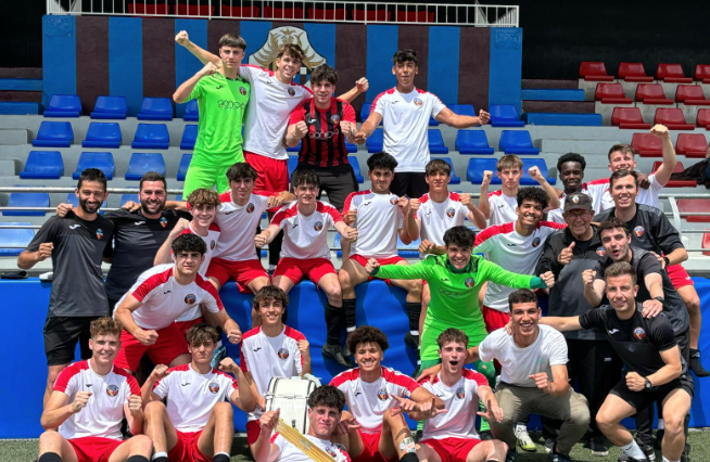 El juvenil del Sant Cugat FC serà el primer equip del club en jugar una competició d'àmbit estatal. FOTO: Cedida