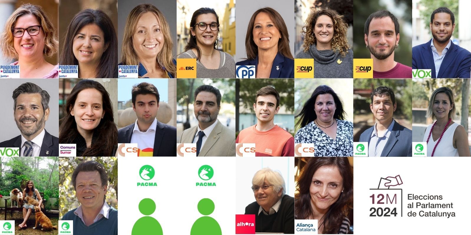 Els 22 santcugatencs a les llistes electorals Muntatge: TOT Sant Cugat