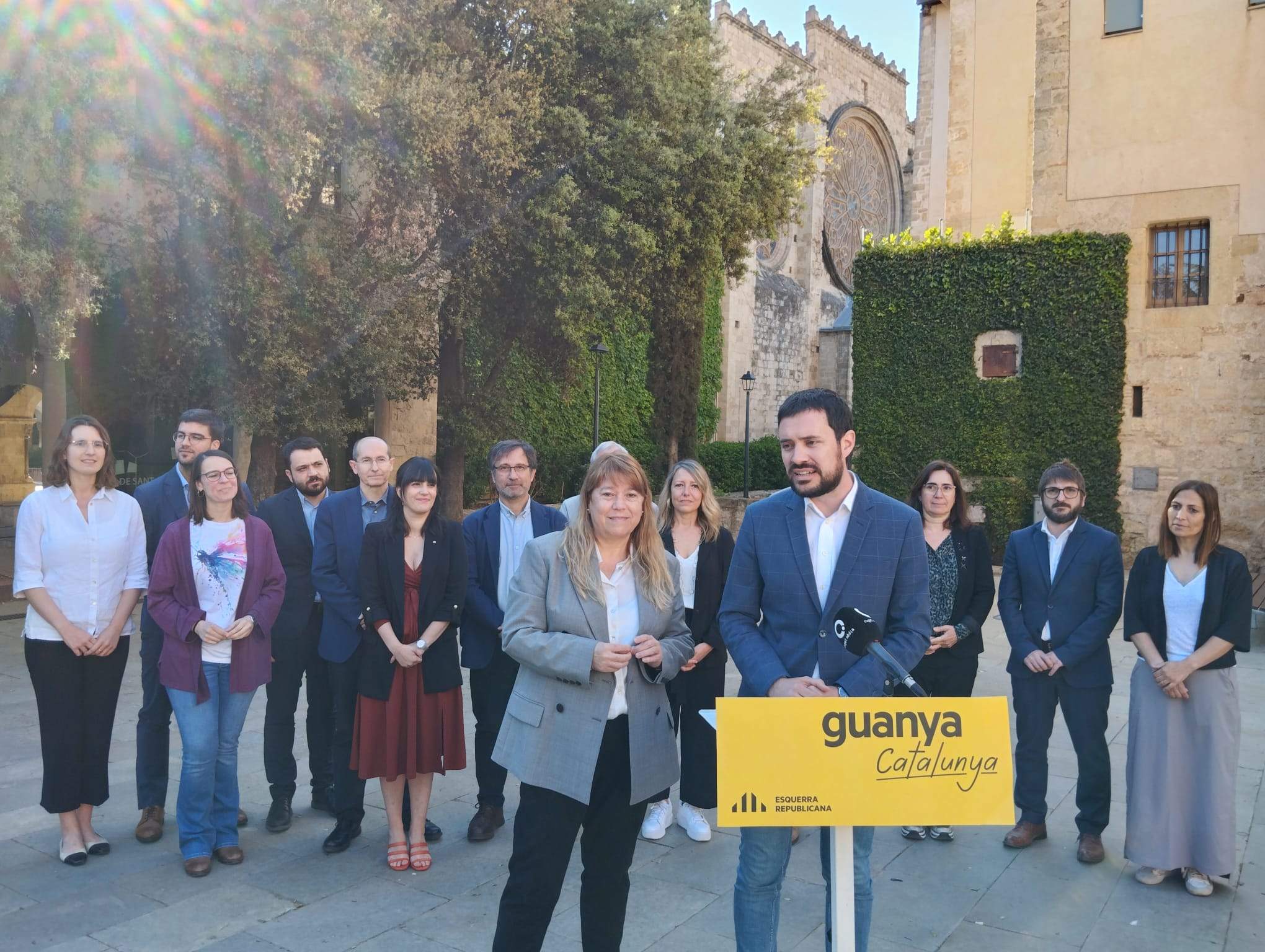 Acte electoral d'Esquerra amb Natàlia Garriga i Bernat Picornell FOTO: TOT Sant Cugat