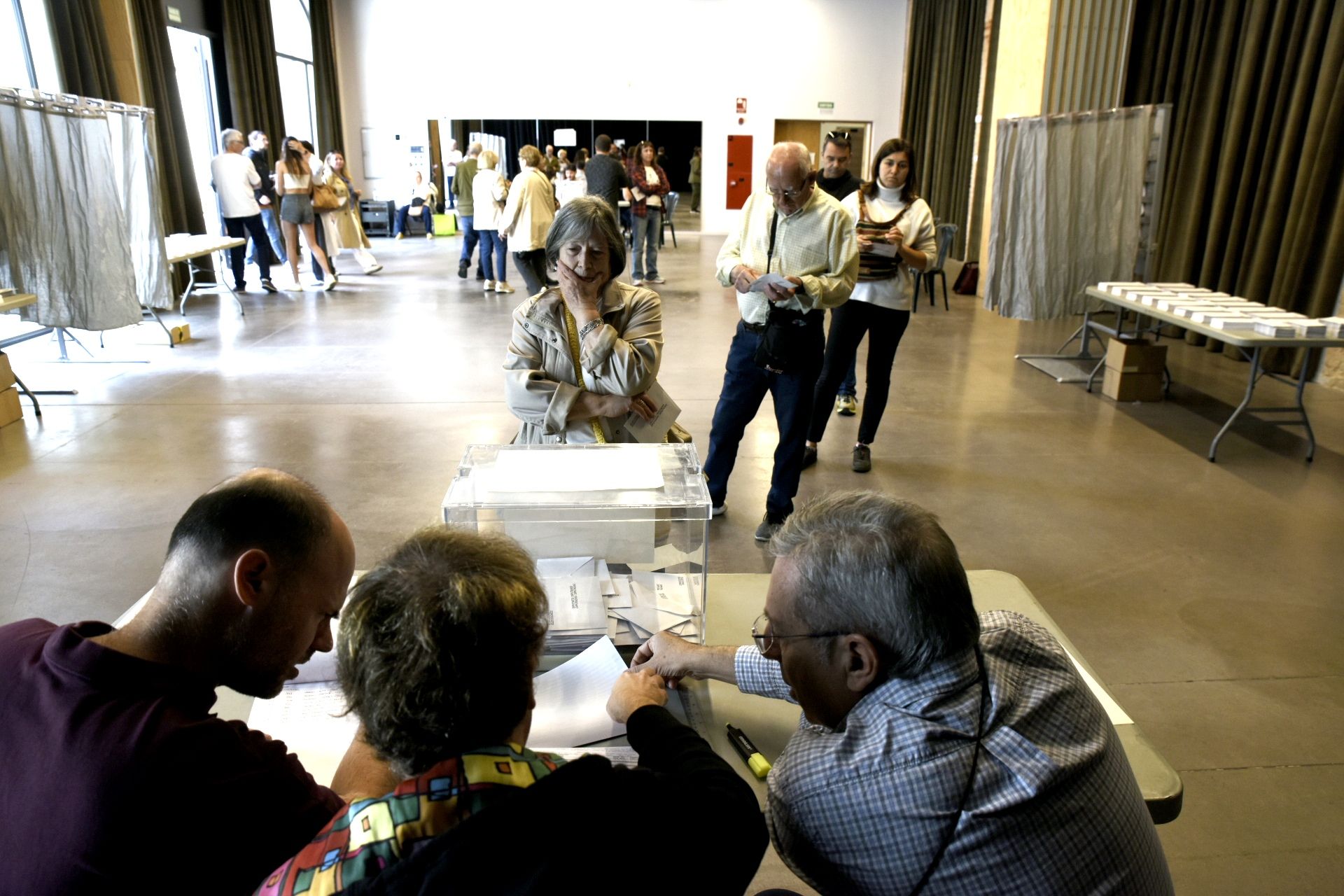 Seu electoral Teatre La Unió. FOTO: Bernat Millet.