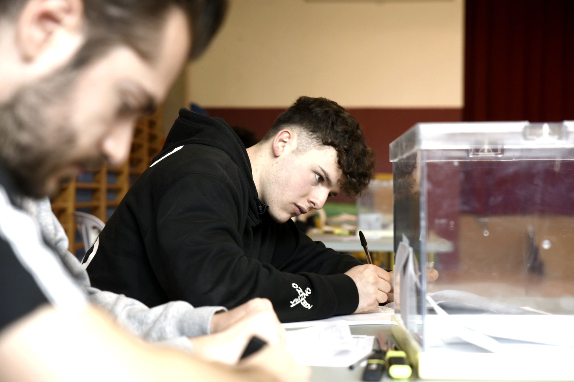 Seu electoral Escola Gerbert d’Orlach. FOTO: Bernat Millet.