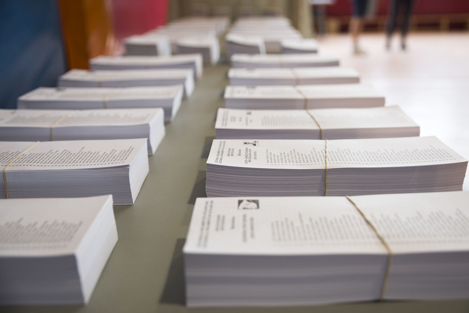 Seu electoral Escola Gerbert d’Orlach. FOTO: Bernat Millet.